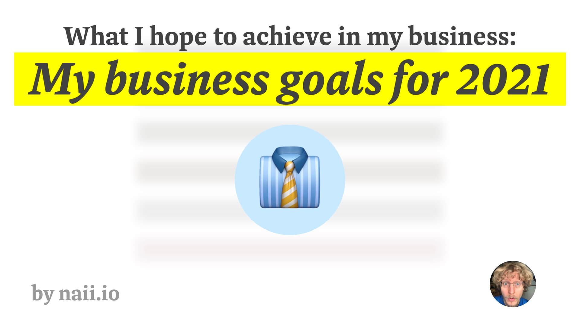 My business goals for 2021