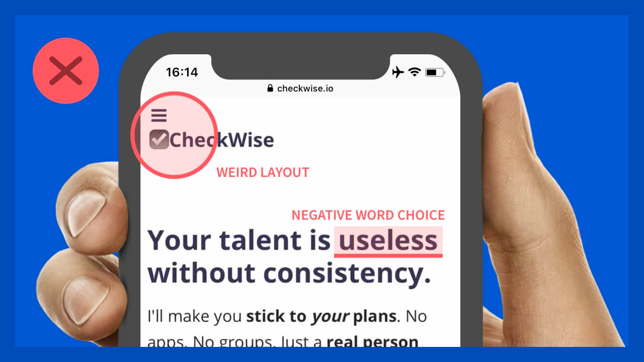 CheckWise homepage original