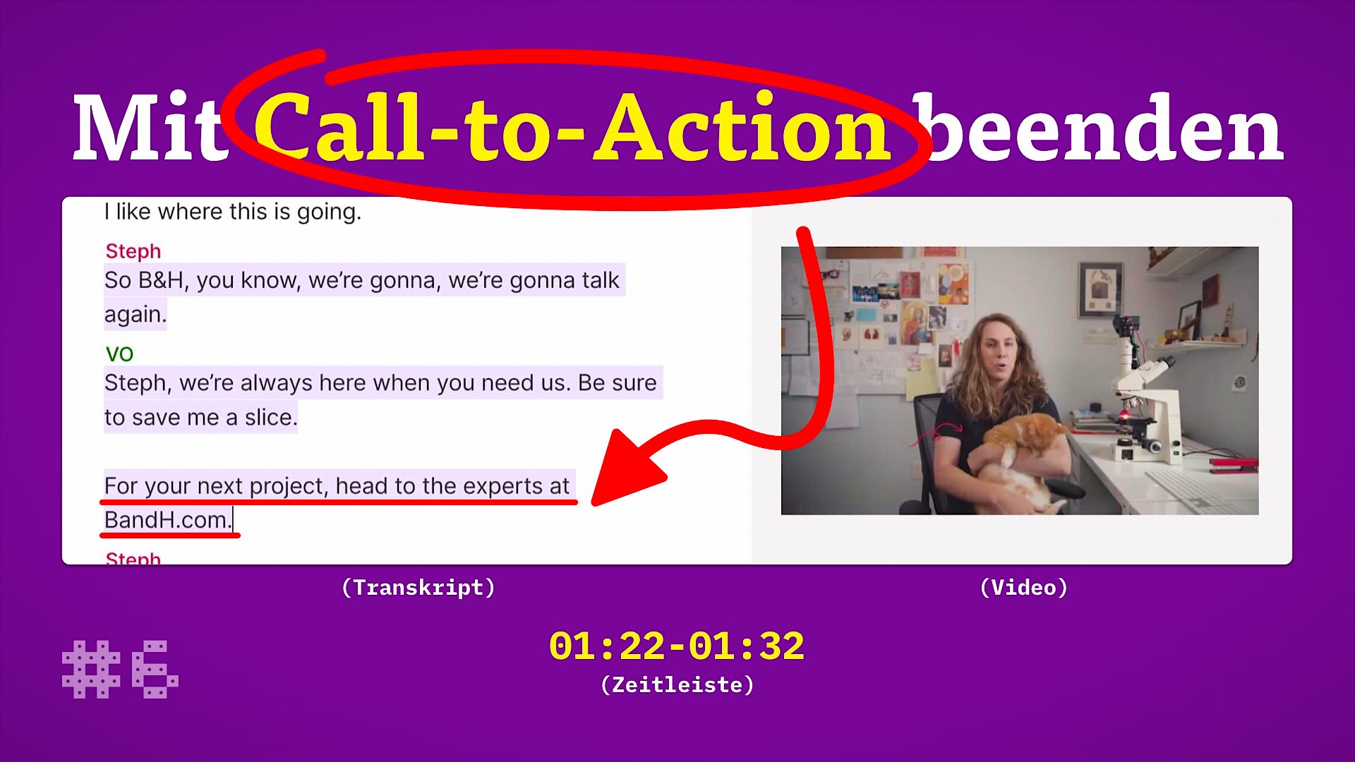 Mit Call-to-Action beenden